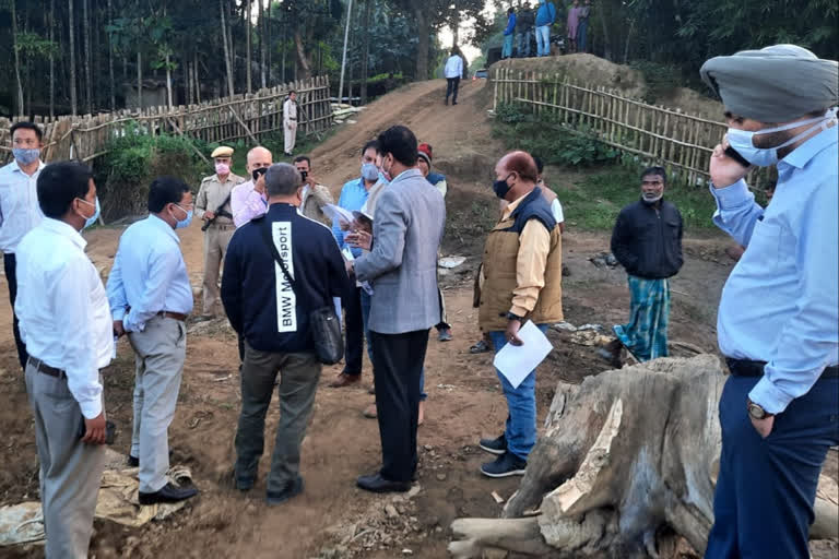 A central government team at hojai