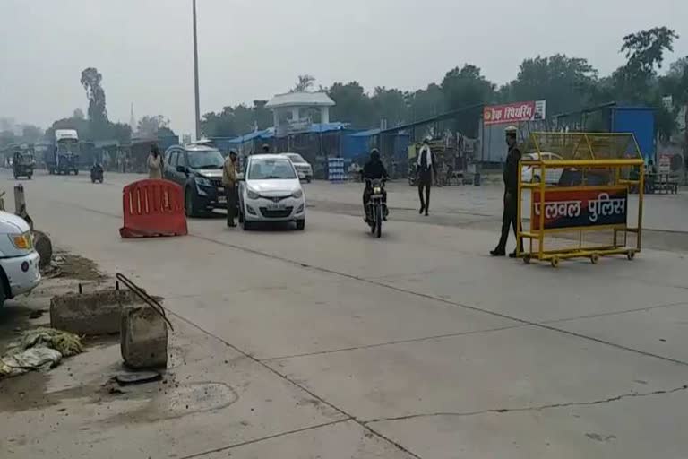 haryana uttar pradesh border seal in palwal due to farmers protest