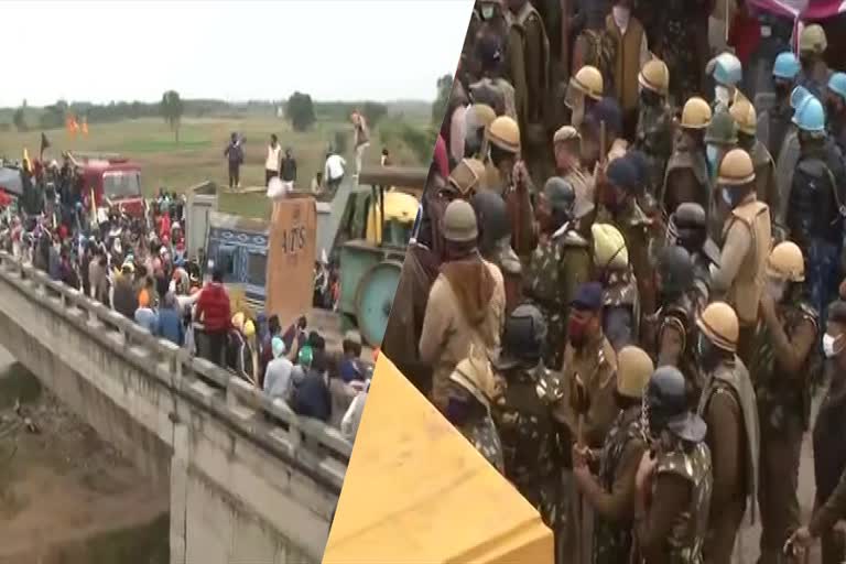 farmer protest Haryana Punjab border