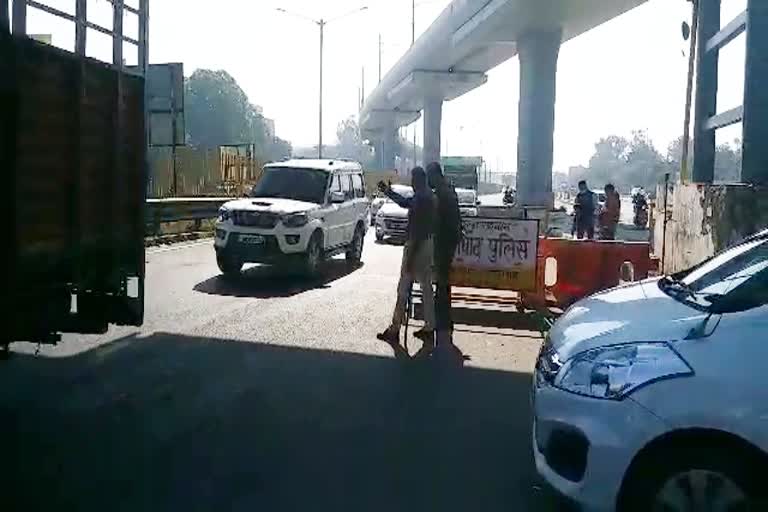 Normal situation on Faridabad Badarpur Border between farmers protest