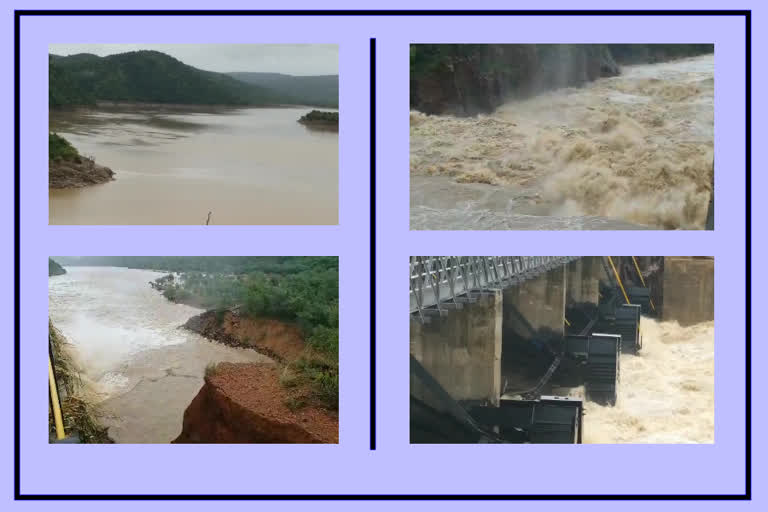 heavy water has reached to annamaiah reservoir in kadapa due to heavy rains