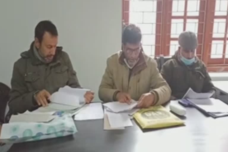 Nomination filling process in block Pampore