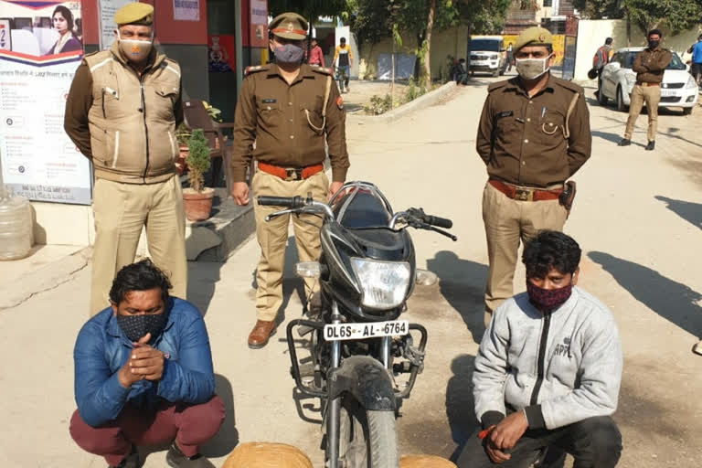 noida sector 49 police arrested two ganja smugglers