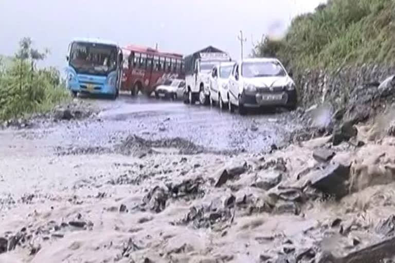 Landslide blocks Chamba-Holi road in Himachal Pradesh