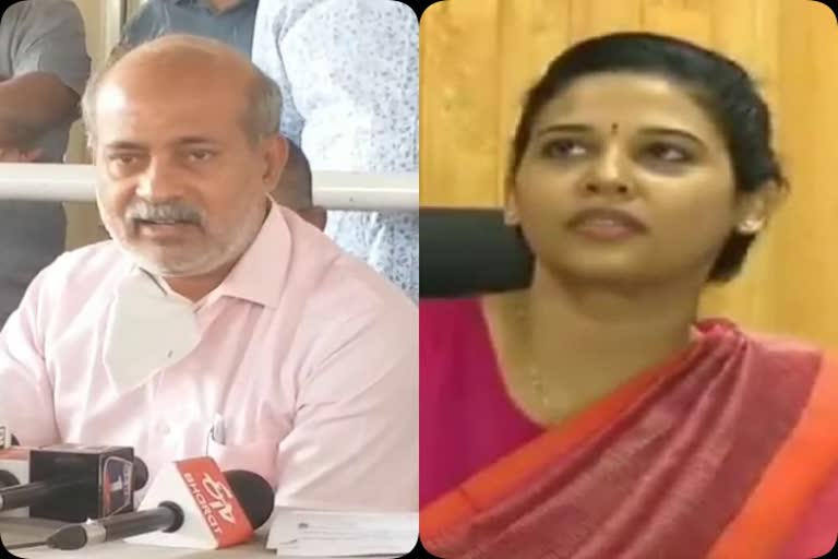 MLA sara Mahesh outrage against dc Rohini sindhuri