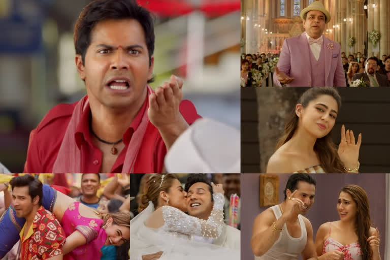 Varun Dhawan Coolie No 1 trailer out now  Coolie No 1 trailer out now  കൂലി നമ്പര്‍ വണ്‍ ട്രെയിലര്‍ എത്തി  കൂലി നമ്പര്‍ വണ്‍ ട്രെയിലര്‍  ഡേവിഡ് ധവാന്‍  വരുണ്‍ ധവാന്‍-സാറാ അലിഖാന്‍  Varun Dhawan and Sara Ali Khan