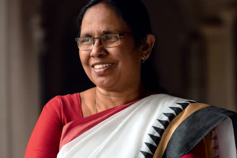 kerala-health-minister-kk-shailaja-gets-vogue-india-magazines-leader-of-the-year-award