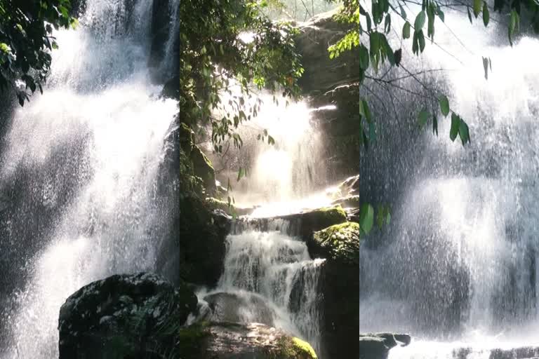 WATER FALL MANKULAM  വിനോദ സഞ്ചാരികളുടെ ഇഷ്‌ട കേന്ദ്രമായി മാറുകയാണ് മുപ്പത്തിമൂന്ന് വെള്ളച്ചാട്ടം  വിനോദ സഞ്ചാരികളുടെ ഇഷ്‌ട കേന്ദ്രം  33 waterfall  idukki