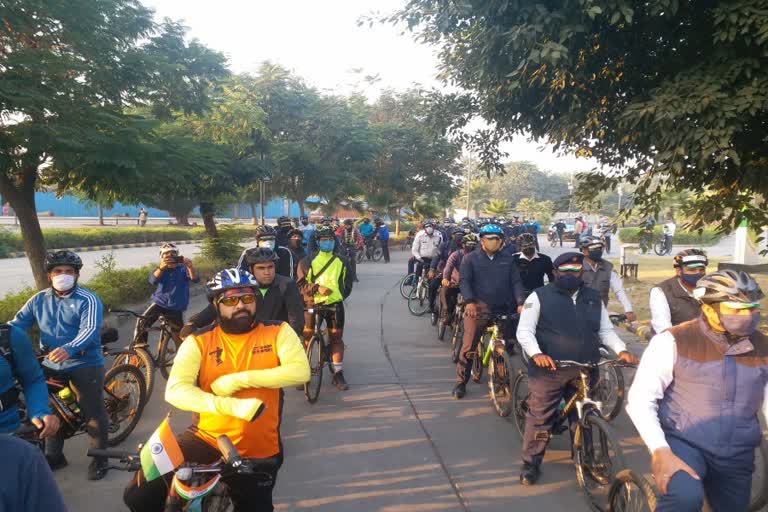 cycle rally organized in noida