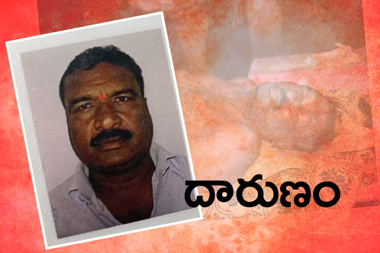 The son who killed the father at Godavarikhani in Peddapalli district