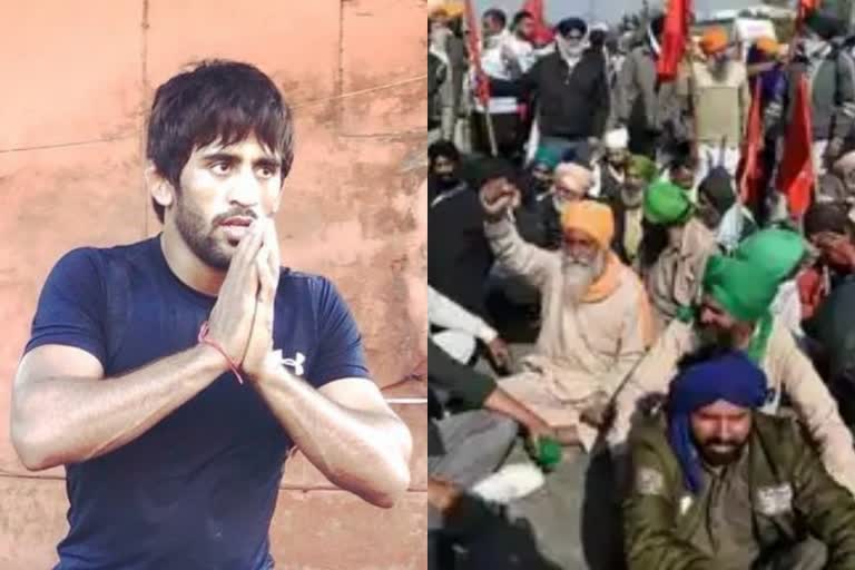 Wrestler Bajrang Punia support farmers movement