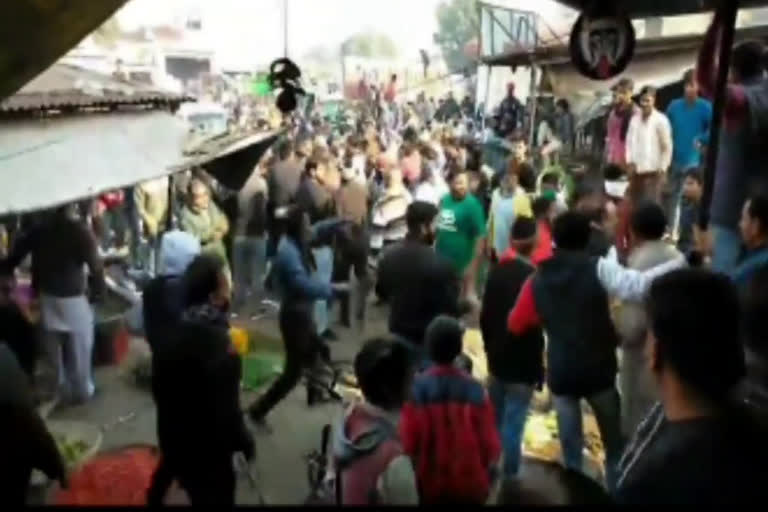 हनुमानगढ़ सब्जी मंडी में मारपीट, Battle in Hanumangarh vegetable market