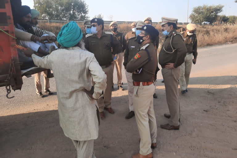 Farmer movement reached Jhadoda border