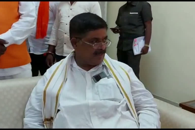 minister gopalayya said  bjp party issue