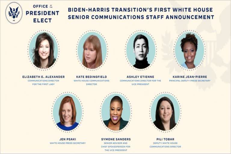 Biden-Harris announce all-women White House communications team