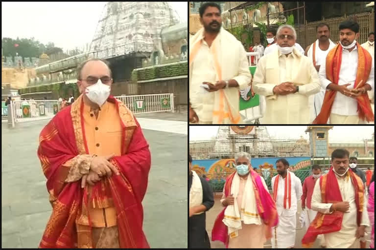 vip's visit tirumala