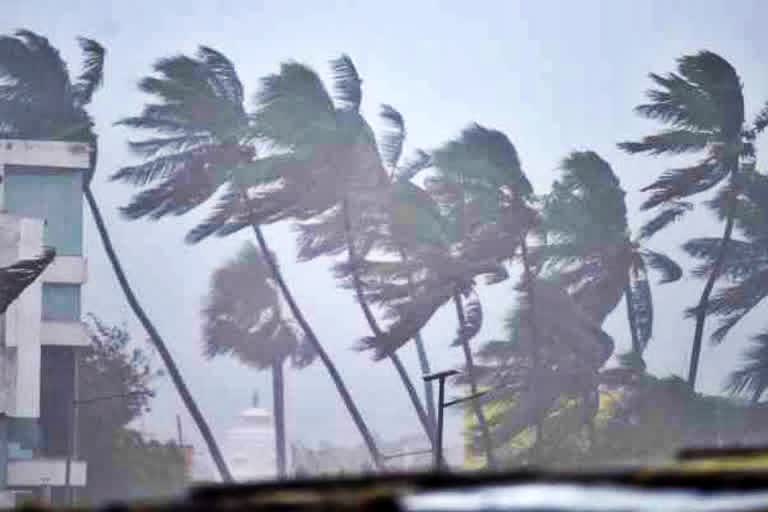 The depression over southeast Bay of Bengal