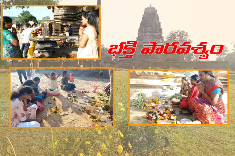 karthika pournami special puja at ramappa temple in mulugu