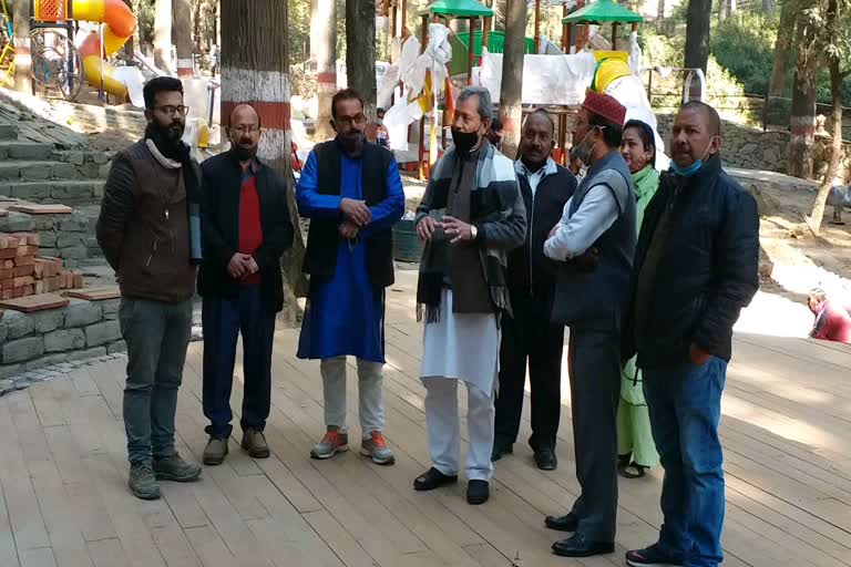 tirath-singh-rawat-inspects-kandolia-theme-park