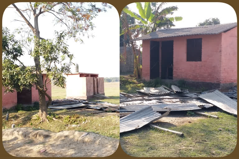 poor condition of primary school of forbes ganj block