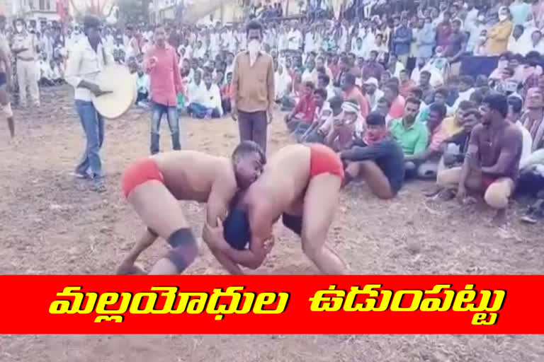 Impressive wrestling competitions at Vithaleshwaraswamy Jatara nirmal district