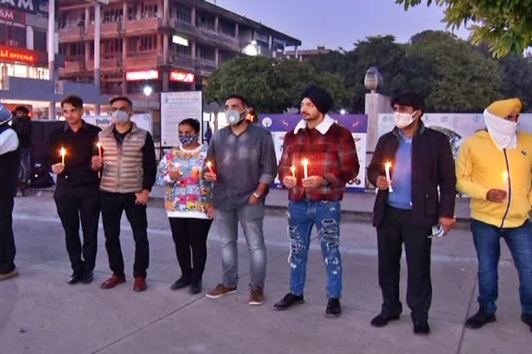 candle march in chandigarh