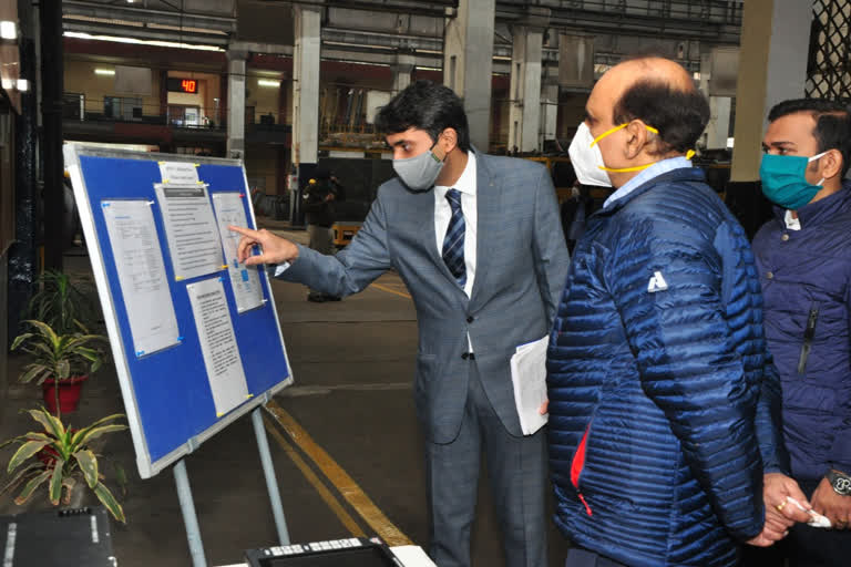 विद्युत लोको शेड तुगलकाबाद का निरीक्षण, Railway General Manager Shailendra Kumar Singh reached Kota