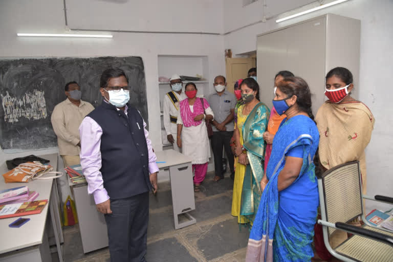 collector inspection at Repudi grama sachivalayam