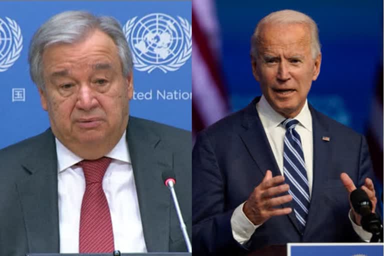 Biden speaks with UN chief