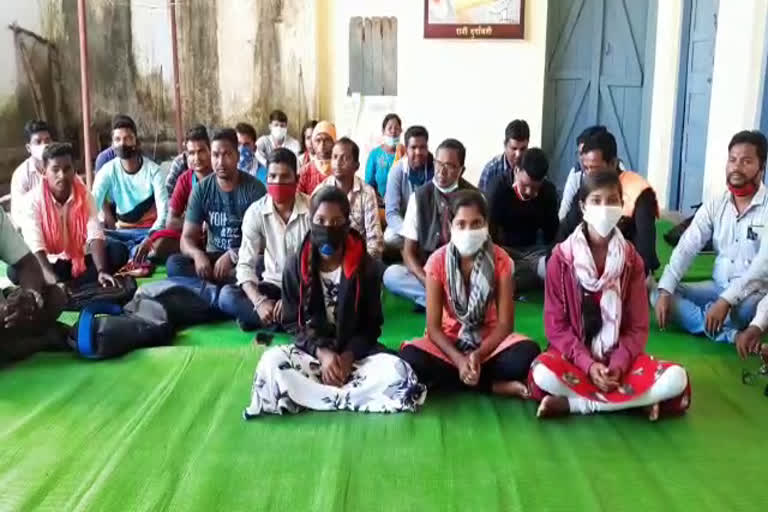 Adiwasi community expressed resentment due to students unable to sit in neet exams