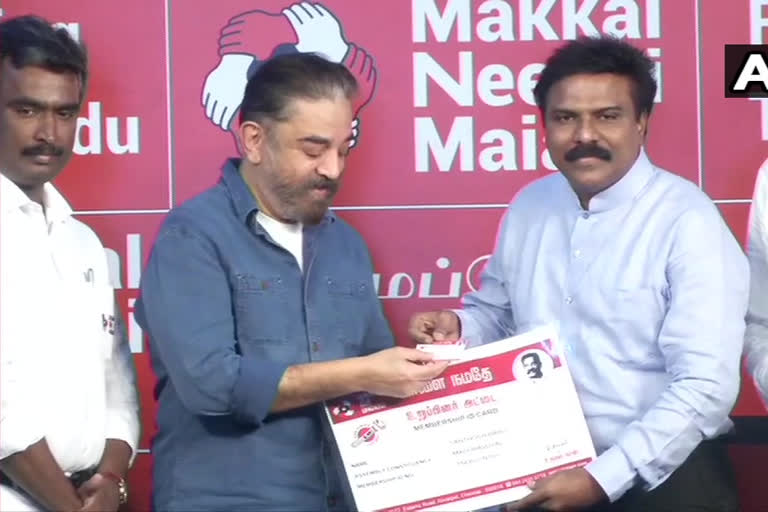 Former IAS officer Santosh Babu joins Makkal Needhi Maiam
