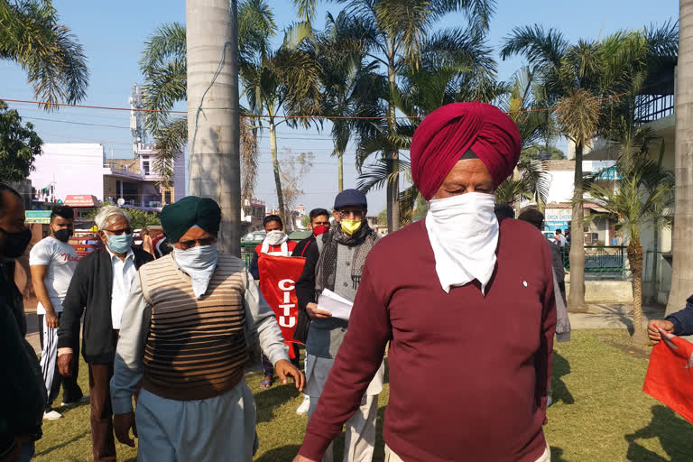 Protests against agricultural laws in Una