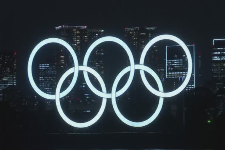 Totally Lit! Olympic Rings light up Tokyo Bay again after returning to display