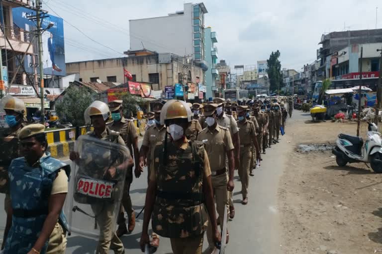 தருமபுரியில் காவல்துறையினரின் மாதிரி அணிவகுப்பு ஊர்வலம்  காவல்துறையினரின் மாதிரி அணிவகுப்பு ஊர்வலம்  ஊர்வலம்  Procession  Model parade of policemen  Police parade in Dharmapuri