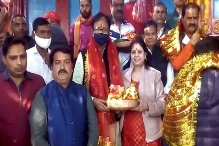 bihar bjp state president reached chinnamastike temple
