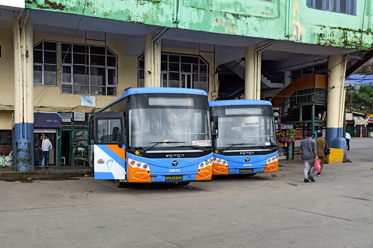 HRTC buses stuck in Delhi