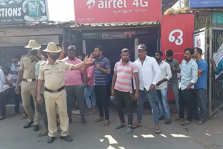 Protest by locals demanding compensation for families killed in boat tragedy in Mangalore