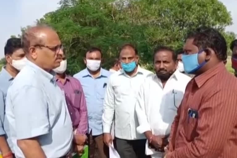 agriculture department  Commissioner tour in pamarru constituency krishna district