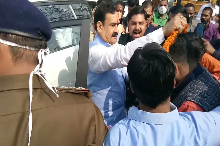 State Home Minister Narottam Mishra