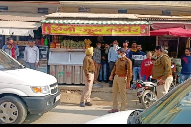 firing at a juice shop in Safidon