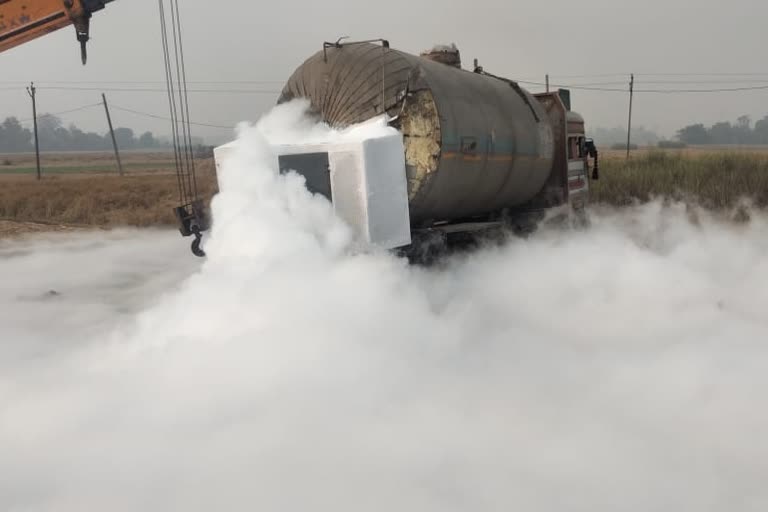 gas leakage from tanker patna