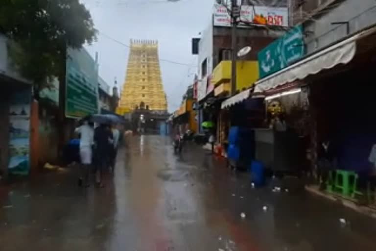 ராமேஸ்வரத்தில் கனமழை