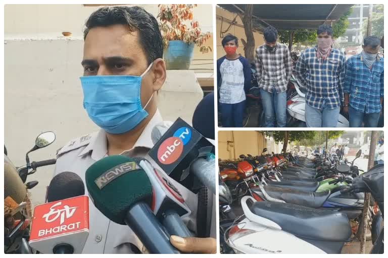 Nayapalli police arrest 5 byke lootera gang memer, recovered 46 byke