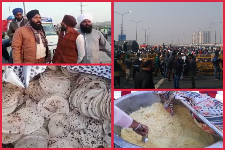 Four people bring two lakh loaves to feed the farmers  in Ghaziabad