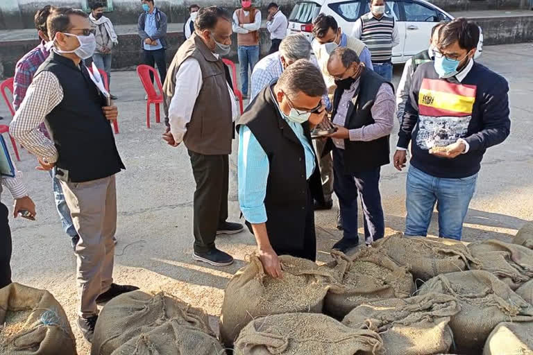 inspection of paddy procurement centers