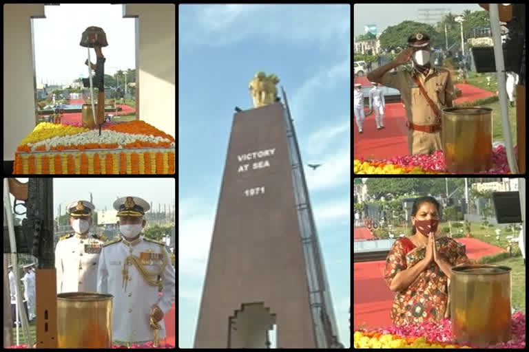 Tributes to the martyrs at the Victory at sea Stupa