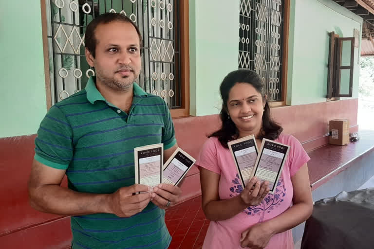 Software Engineer Couples inventing homemade chocolate from Cocoa