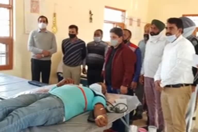 Blood donation camp in Baddi