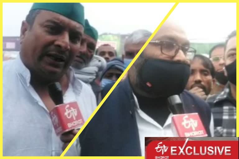 EXCLUSIVE Ajay Kumar Lallu arrives at UP gate Ghaziabad to support farmers protest