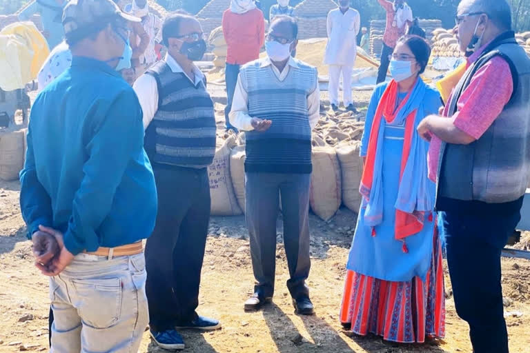 Joint team of officers inspected paddy procurement center